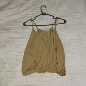 Women's Mustard Sleeveless Top